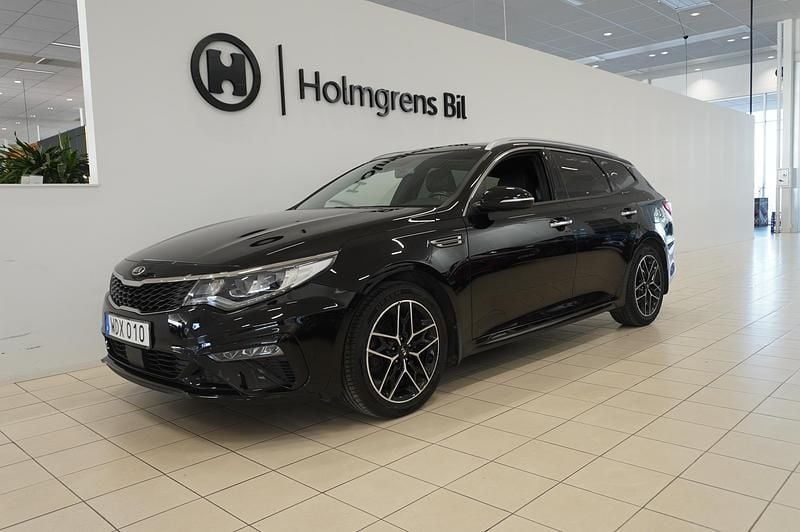 Svart Begagnad 2018 Kia Optima GT-Line Kombi | 195 000 kr (Marknadspris) - Bild 1/4