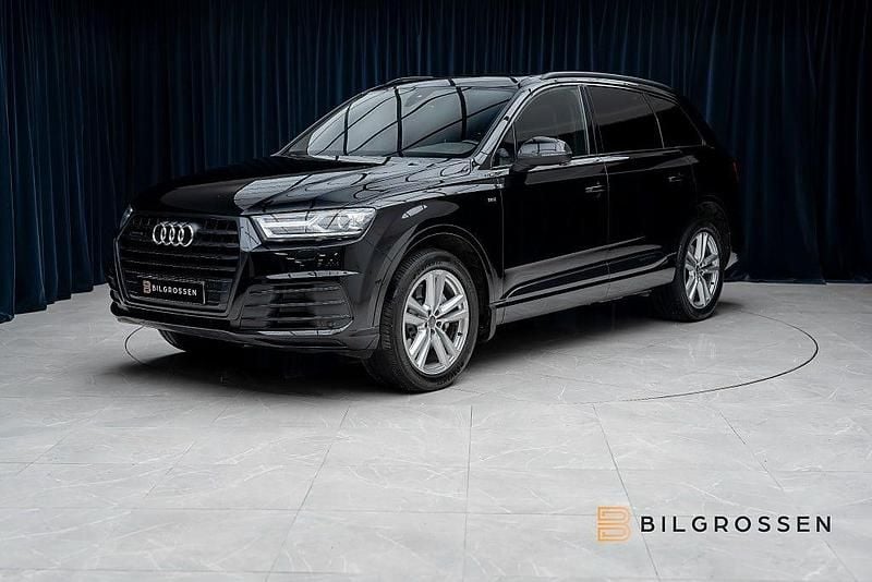 Svart Begagnad 2016 Audi Q7 S-Line SUV | 299 900 kr (Marknadspris) - Bild 1/4