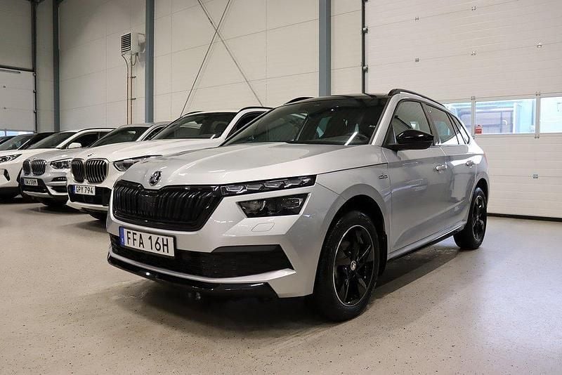 Silver Begagnad 2022 Skoda Kamiq Monte Carlo SUV | 279 400 kr (Lite dyr) - Bild 1/4