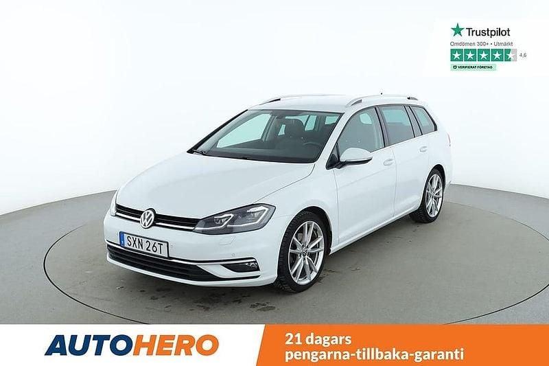 Vit Begagnad 2019 VW Golf VII Kombi | 172 000 kr (Bra pris) - Bild 1/4