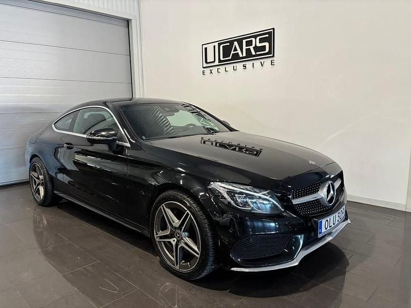 Svart Begagnad 2016 Mercedes C200 AMG Sportkupé | 249 800 kr (Marknadspris) - Bild 1/4