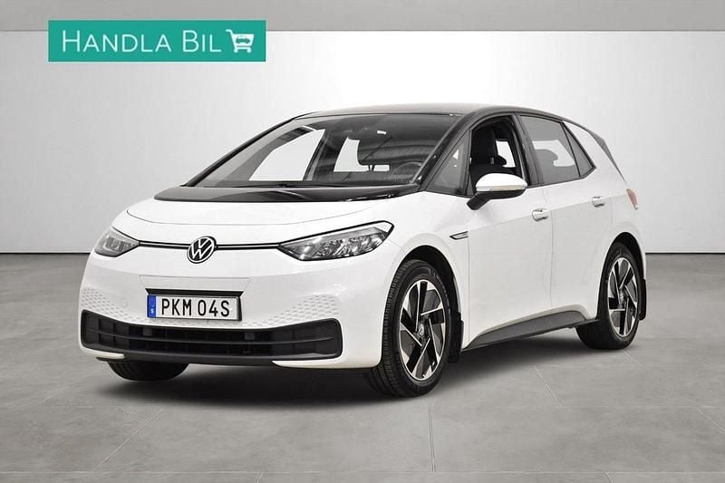 Vit Begagnad 2020 VW ID.3 Pro Performance Halvkombi | 229 900 kr (Marknadspris) - Bild 1/4