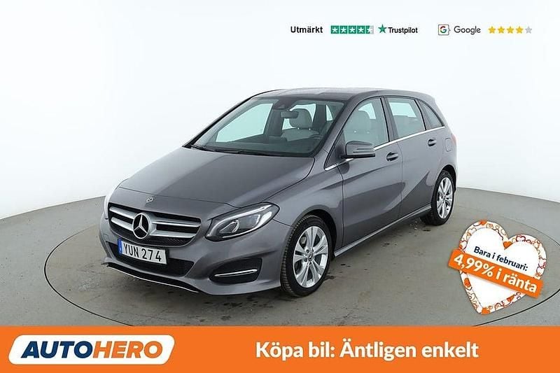 Begagnad Mercedes B180 124 HK (91 kW) 2017 Grå Minibuss