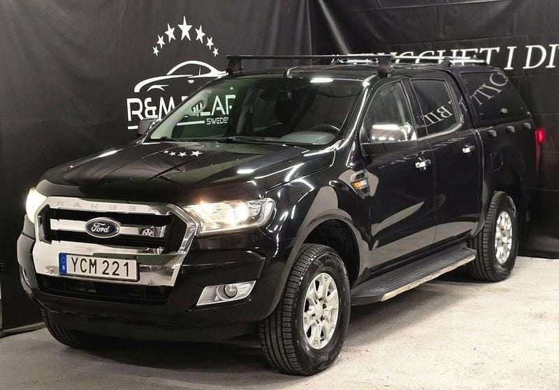 Svart Begagnad 2016 Ford Ranger S Pickup | 184 800 kr (Marknadspris) - Bild 1/4