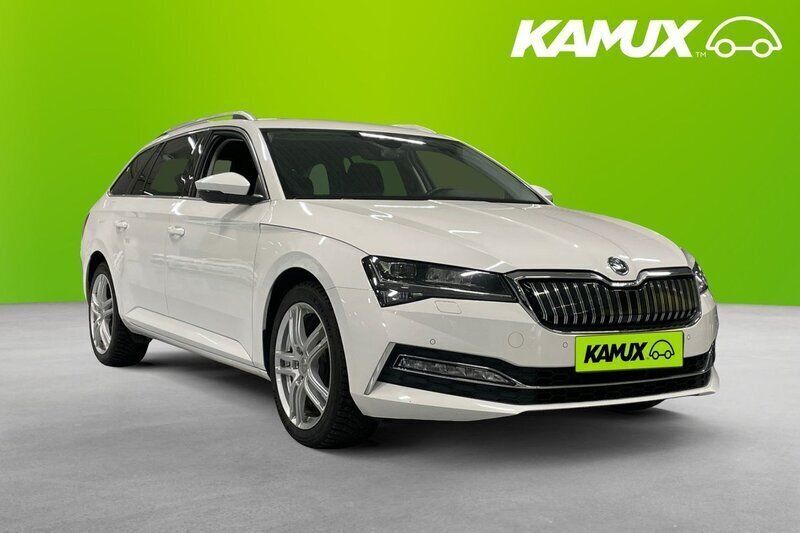 Vit Begagnad 2021 Skoda Superb Business Line Kombi | 289 800 kr (Bra pris) - Bild 1/4