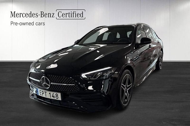 Begagnad Mercedes C300 AMG line 313 HK (230 kW) 2022 Svart Kombi