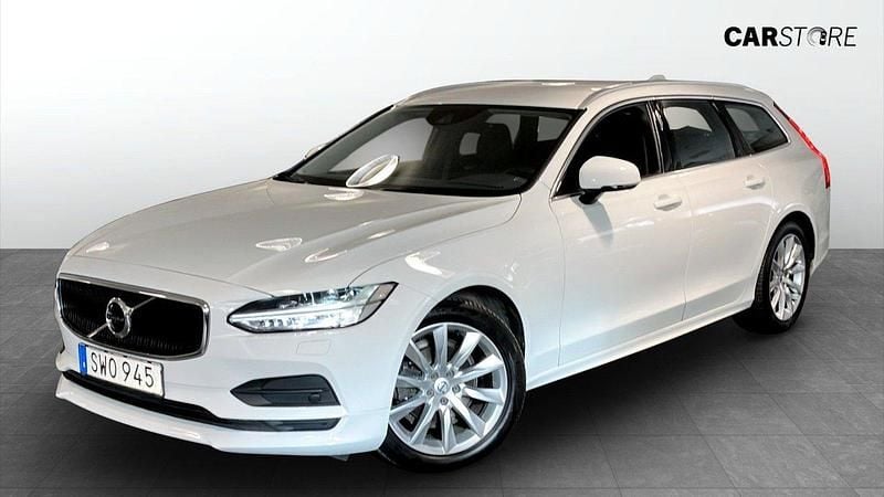 Vit (white) Begagnad 2019 Volvo V90 Momentum Kombi | 219 900 kr (Marknadspris) - Bild 1/4