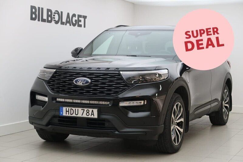 Svart Begagnad 2021 Ford Explorer ST-Line SUV | 429 500 kr (Bra pris) - Bild 1/4