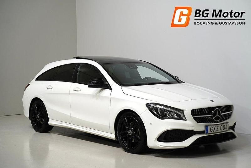 Vit Begagnad 2018 Mercedes CLA200 Shooting Brake AMG Kombi | 209 900 kr (Marknadspris) - Bild 1/4