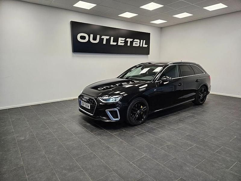 Svart Begagnad 2021 Audi A4 S-Line Kombi | 274 900 kr (Marknadspris) - Bild 1/4