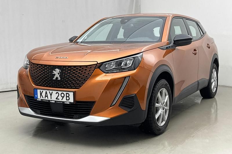 Orange Begagnad 2022 Peugeot e-2008 Allure SUV | 170 000 kr (Bra pris) - Bild 1/4