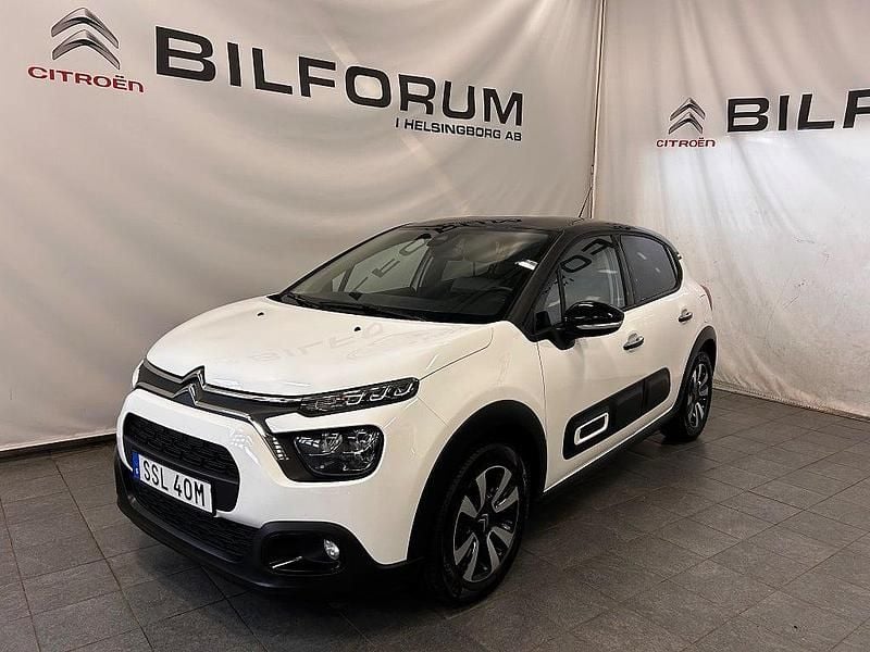 Vit banquise Begagnad 2024 Citroën C3 Shine Halvkombi | 159 900 kr (Marknadspris) - Bild 1/4