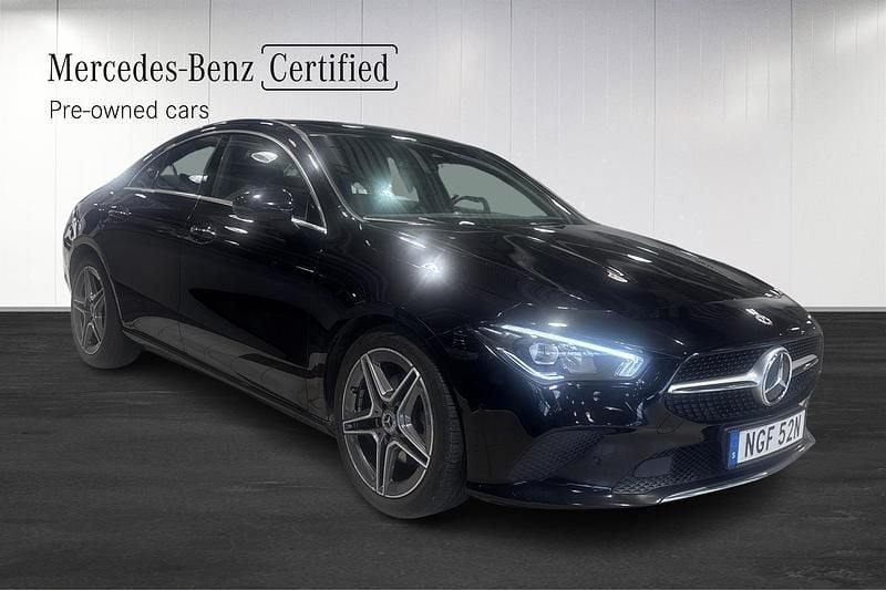 Begagnad Mercedes CLA200 150 HK (110 kW) 2021 Svart Sedan