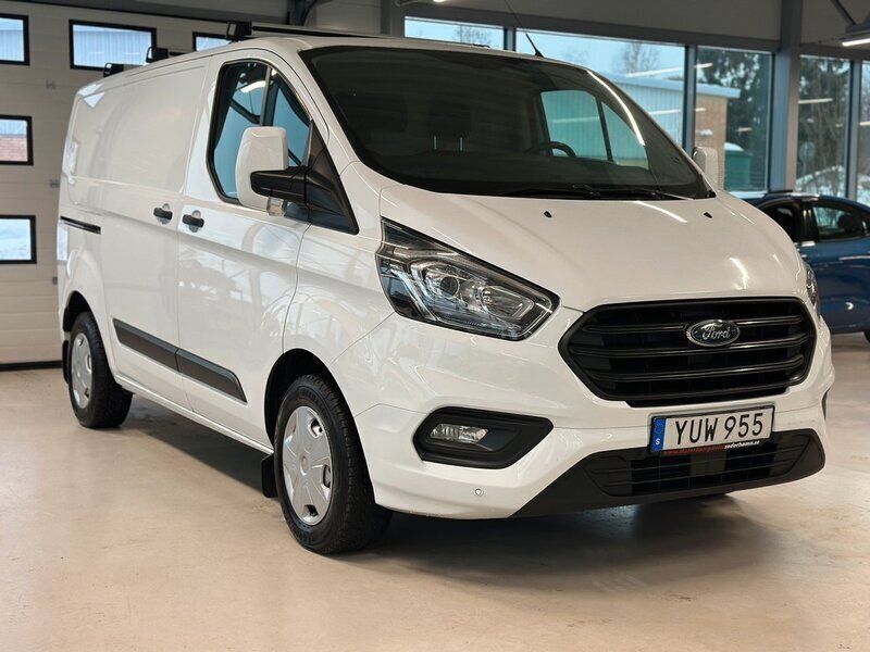 Vit Begagnad 2019 Ford Transit Custom Van | 189 900 kr (Dyr) - Bild 1/4