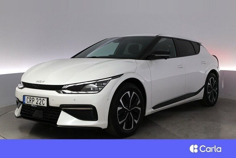 Vit Begagnad 2022 Kia EV6 3 SUV | 435 900 kr (Bra pris) - Bild 1/4