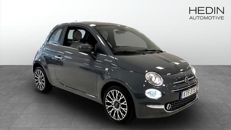 Grå Begagnad 2022 Fiat 500 Dolcevita Halvkombi | 139 900 kr (Marknadspris) - Bild 1/4