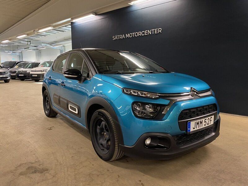 Blå Begagnad 2022 Citroën C3 PureTech Halvkombi | 189 900 kr (Lite dyr) - Bild 1/4
