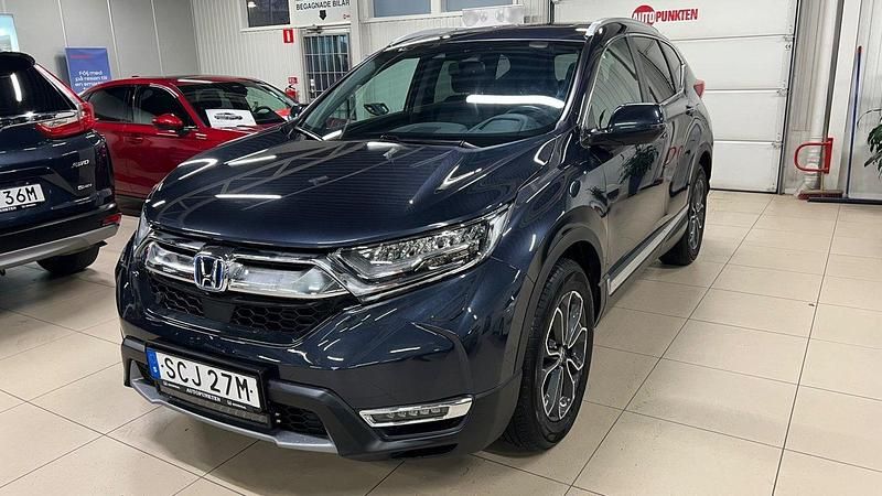 Mörkblå (blå) Begagnad 2022 Honda CR-V Executive SUV | 369 900 kr - Bild 1/4