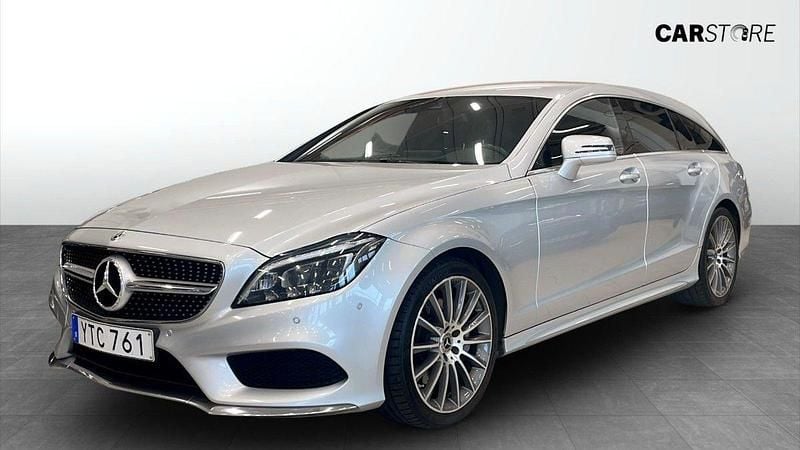 Silver Begagnad 2017 Mercedes CLS350 Shooting Brake Kombi | 309 900 kr - Bild 1/4
