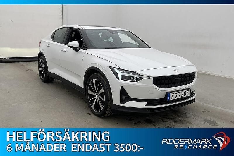 Vit Begagnad 2021 Polestar 2 Long Range Dual motor Halvkombi | 294 800 kr (Bra pris) - Bild 1/3