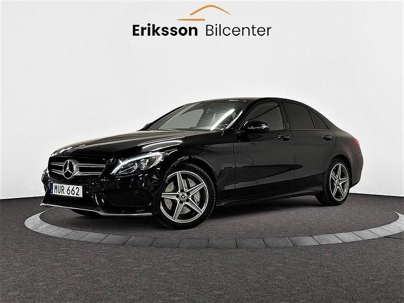 Svart Begagnad 2015 Mercedes C250 AMG line Sedan | 209 900 kr (Marknadspris) - Bild 1/4