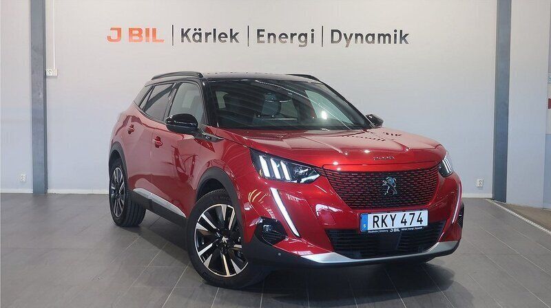 Röd Begagnad 2021 Peugeot e-2008 GTi SUV | 209 900 kr (Marknadspris) - Bild 1/4