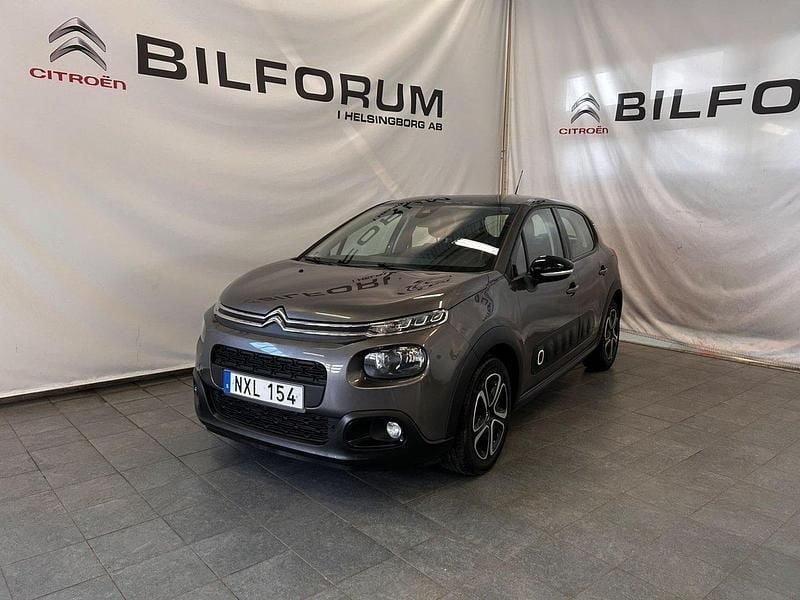 Grå Begagnad 2018 Citroën C3 Feel Halvkombi | 119 900 kr (Marknadspris) - Bild 1/4