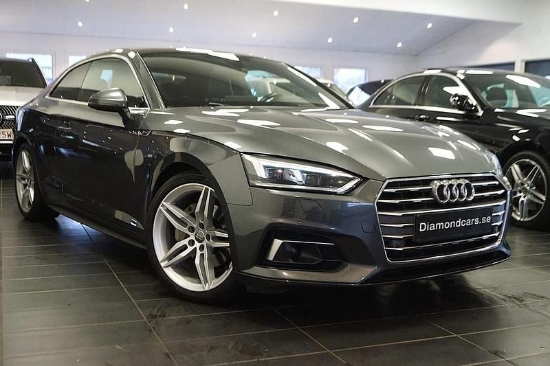 Grå Begagnad 2016 Audi A5 S-Line Sportkupé | 239 900 kr - Bild 1/4