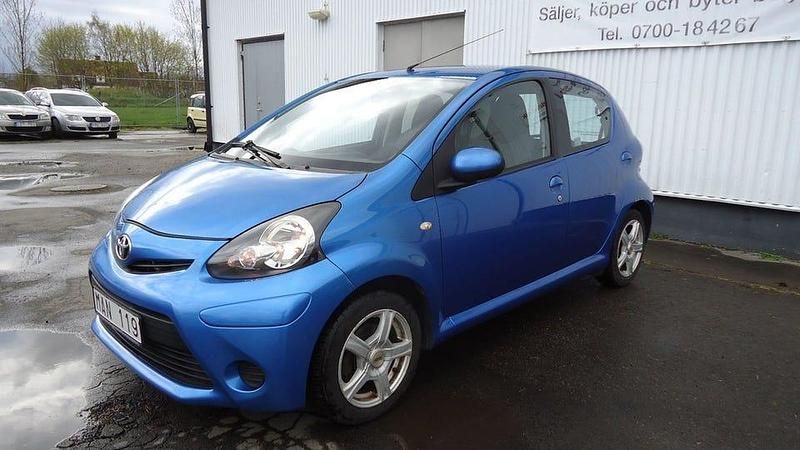 Begagnad Toyota Aygo 68 HK (50 kW) 2012 Blå Halvkombi