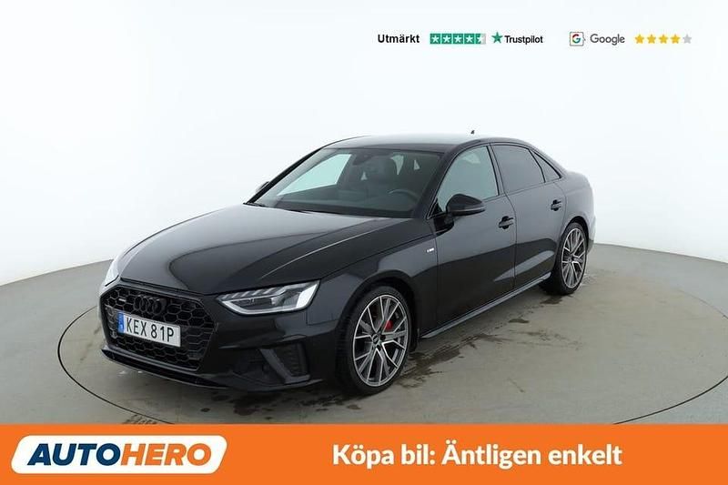 Svart Begagnad 2021 Audi A4 S-Line Sedan | 335 000 kr (Marknadspris) - Bild 1/4