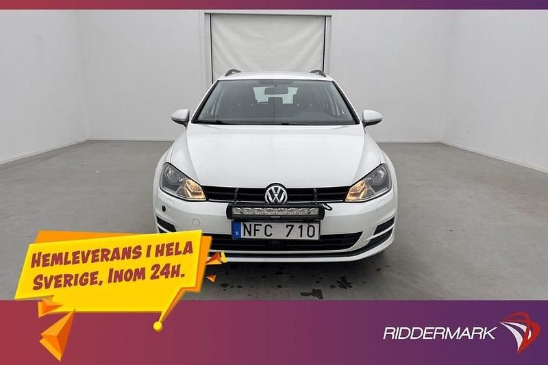 Begagnad VW Golf VII 105 HK (77 kW) 2013 Vit Kombi