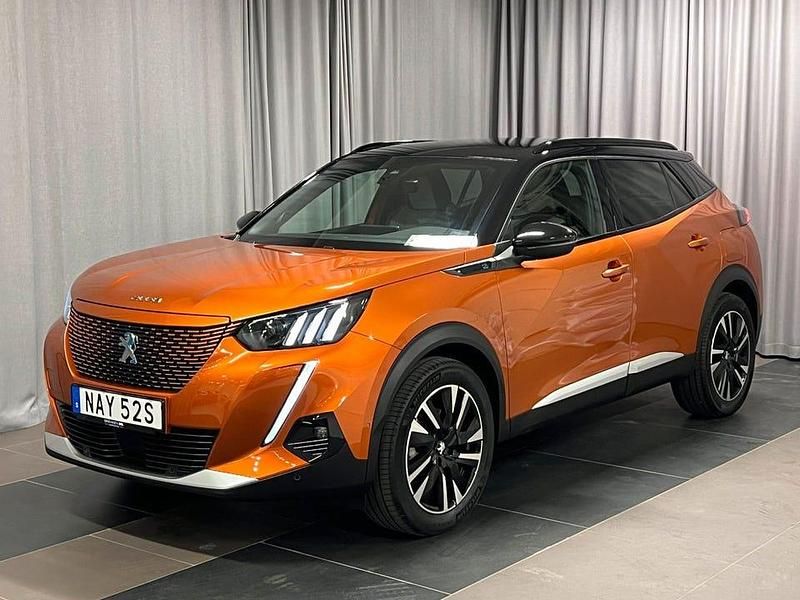Orange Begagnad 2021 Peugeot e-2008 GT SUV | 229 900 kr (Marknadspris) - Bild 1/4