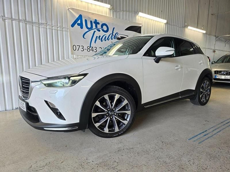 Vit Begagnad 2018 Mazda CX-3 Optimum SUV | 147 900 kr (Marknadspris) - Bild 1/4