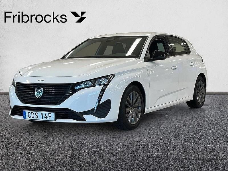 Vit Begagnad 2022 Peugeot 308 Active Halvkombi | 179 800 kr (Marknadspris) - Bild 1/4