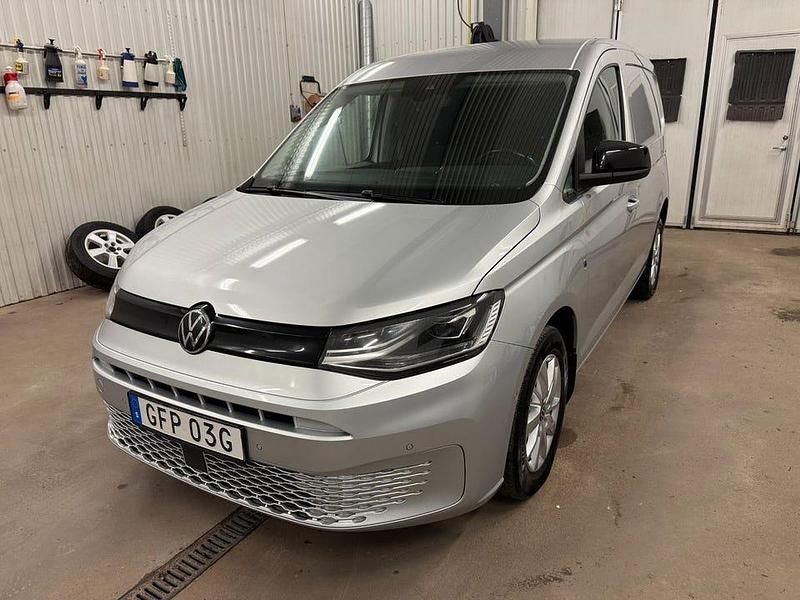 Silver Begagnad 2021 VW Caddy Minibuss | 149 500 kr - Bild 1/4