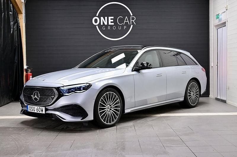 Silver Begagnad 2024 Mercedes E300 AMG Kombi | 679 900 kr (Marknadspris) - Bild 1/4