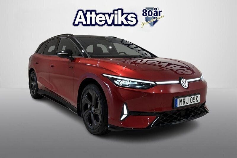Röd Begagnad 2024 VW ID.7 GTX Sedan | 659 900 kr (Marknadspris) - Bild 1/4