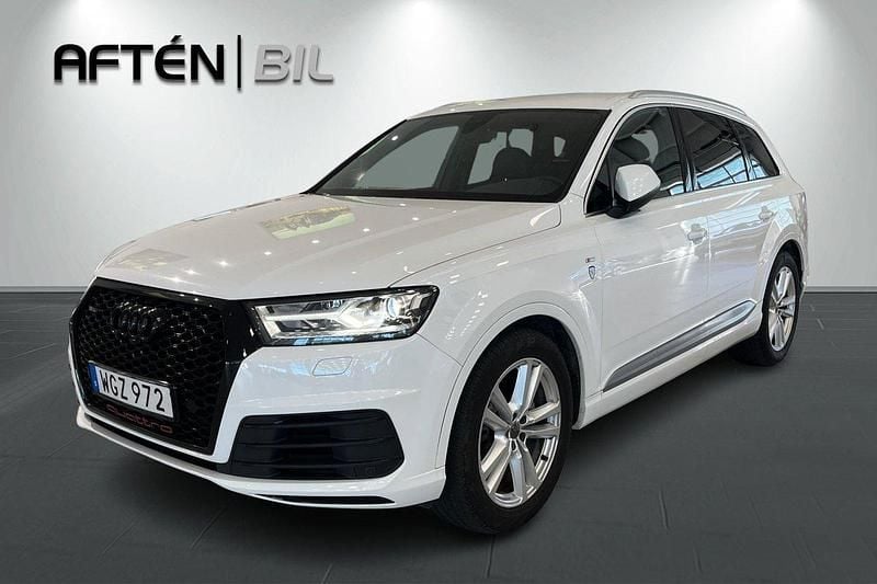 Vit Begagnad 2017 Audi Q7 S-Line SUV | 354 800 kr (Superpris) - Bild 1/3