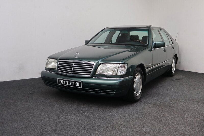 Mörkgrön Begagnad 1994 Mercedes S600 Sedan | 214 900 kr - Bild 1/4