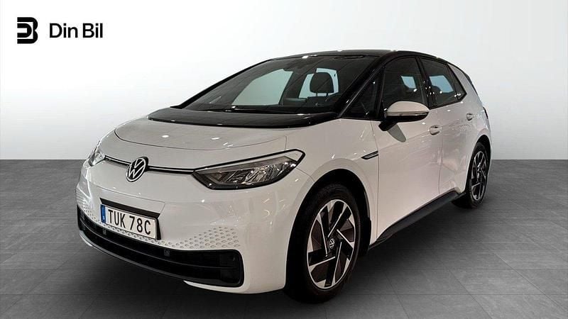 Vit Begagnad 2022 VW ID.3 Pro Performance Halvkombi | 229 900 kr (Superpris) - Bild 1/4