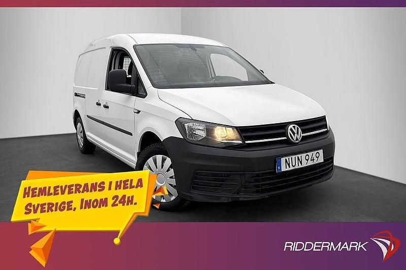 Vit Begagnad 2016 VW Caddy Maxi Minibuss | 99 800 kr - Bild 1/3