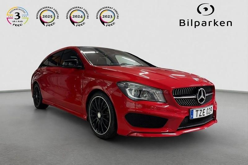 Röd Begagnad 2015 Mercedes CLA220 Shooting Brake AMG Kombi | 159 990 kr (Marknadspris) - Bild 1/4