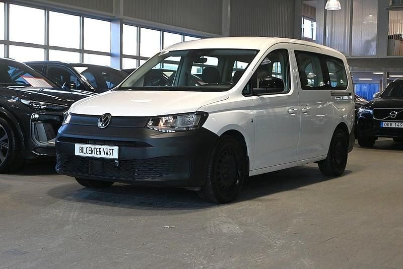 Vit Begagnad 2022 VW Caddy Maxi Minibuss | 349 000 kr (Dyr) - Bild 1/4