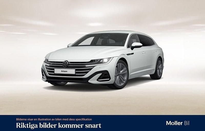 Vit (pure white (stängd för ny) Begagnad 2022 VW Arteon R-line Kombi | 299 000 kr (Marknadspris) - Bild 1/4