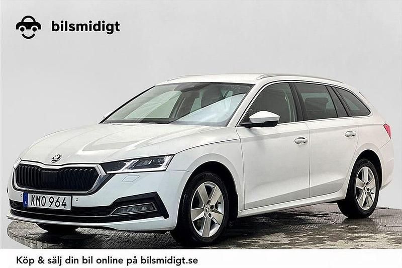 Vit Begagnad 2020 Skoda Octavia Style Kombi | 209 900 kr (Marknadspris) - Bild 1/3