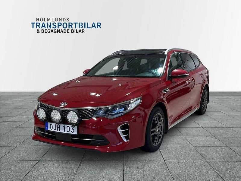 Röd Begagnad 2016 Kia Optima GT-Line Kombi | 169 900 kr (Marknadspris) - Bild 1/4