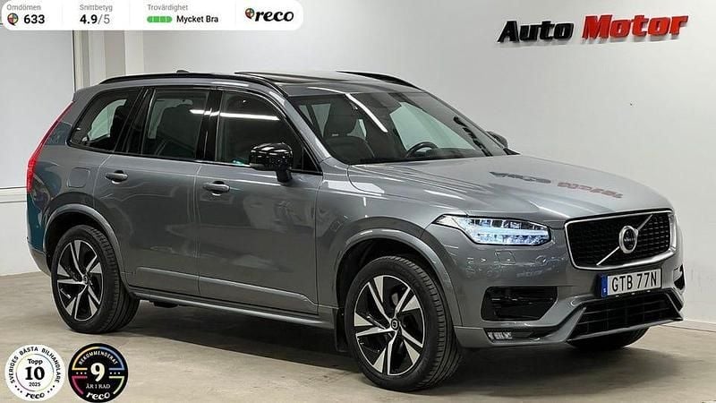 Grå Begagnad 2019 Volvo XC90 R-Design SUV | 479 900 kr (Dyr) - Bild 1/4