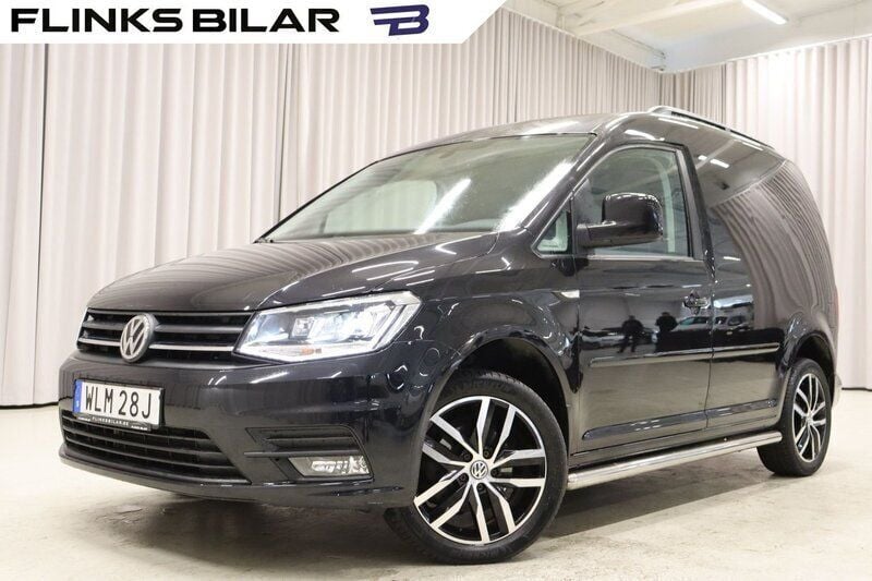 Svart (deep black pärleffekt) Begagnad 2019 VW Caddy Minibuss | 239 900 kr - Bild 1/4