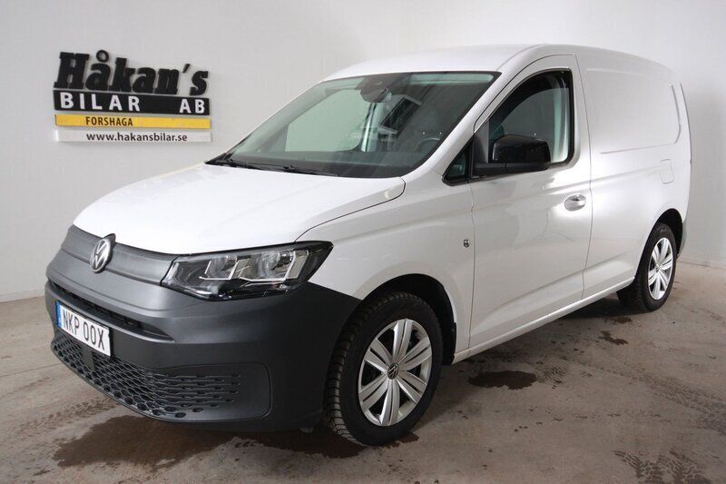 Vit Begagnad 2022 VW Caddy Minibuss | 289 500 kr (Bra pris) - Bild 1/3