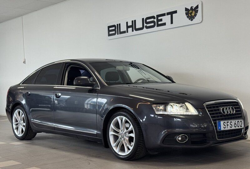 Grå Begagnad 2010 Audi A6 S-Line Sedan | 129 900 kr (Lite dyr) - Bild 1/4